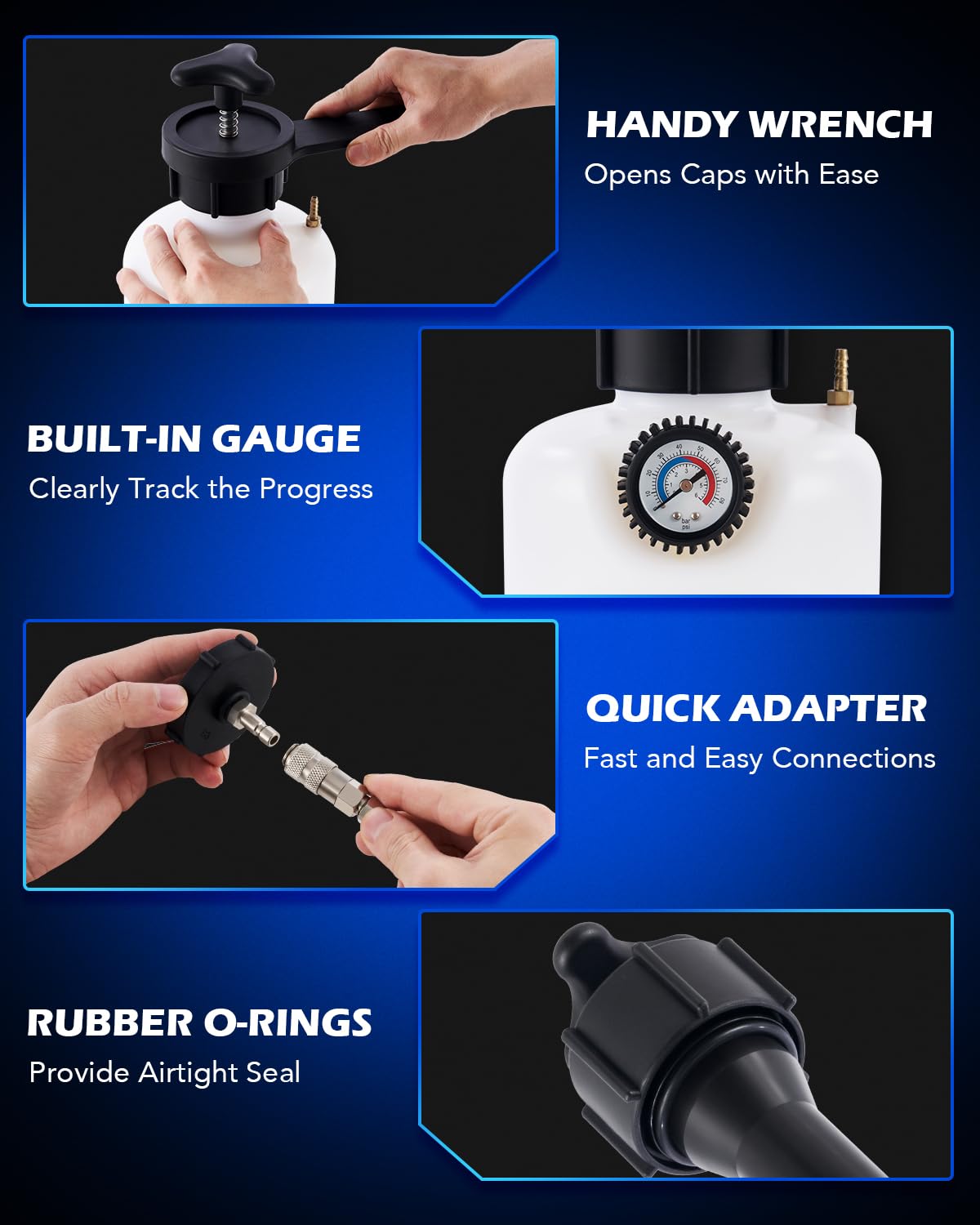 Purgador de Presión Orion Motor Tech 2.5 L Adaptador 49.5 mm