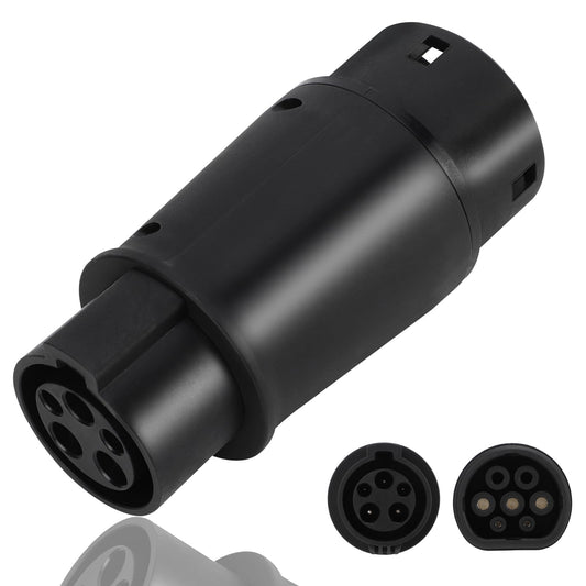 Conector de Carga EV Rosvola Tipo 1 a Tipo 2 Termoplástico Universal Protección IP54 240V 16A/32A para Vehículo Eléctrico