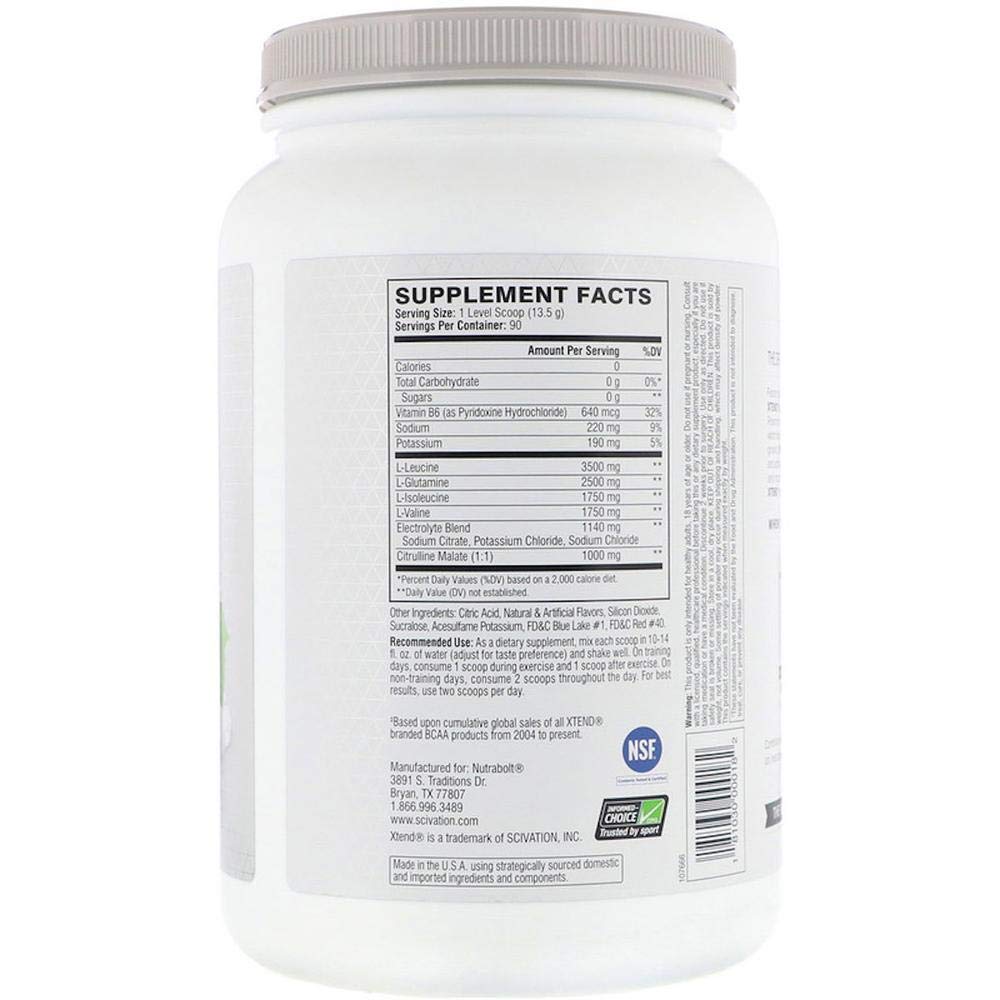 Aminoácidos Xtend Scivation Uva 90 Servicios