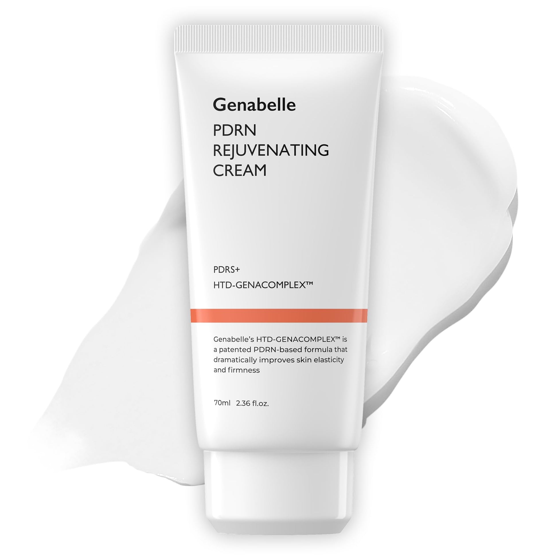 yeeyzzGenabelle PDRN Rejuvenating Cream - Non-Greasy Lightweight Moisturizer with PDRN, CICA, Hyaluronic Acid, Helps Nourish, Hydrate, & Soothe Skin, 2.36 fl.oz