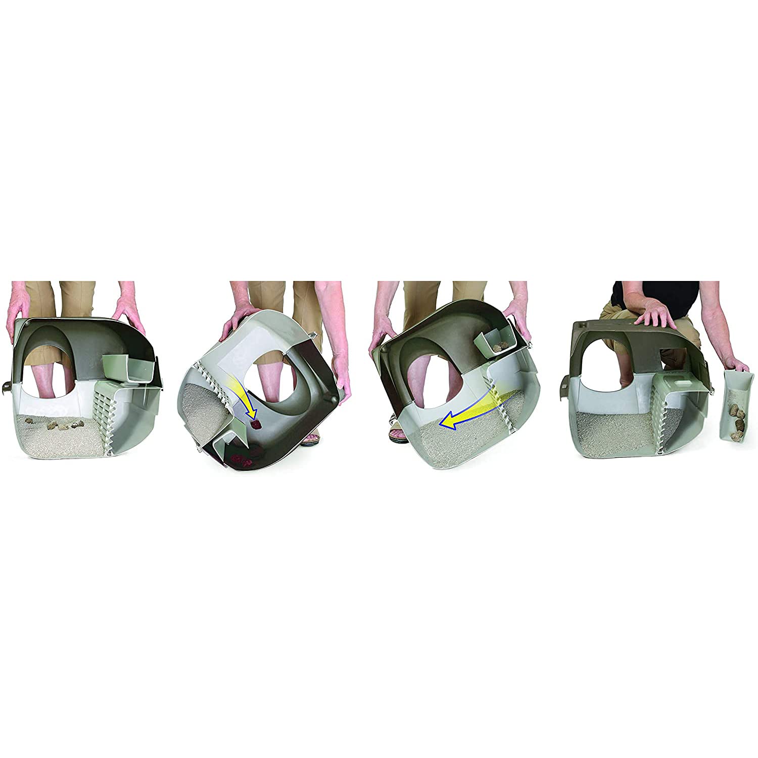 Caja de Arena Autolimpiante Omega Paw Gris Tamaño Regular Generación 5