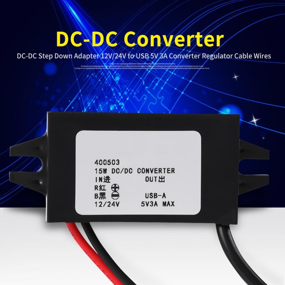 Convertidor de Voltaje Reductor Tangxi USB 5V Negro para Hombre