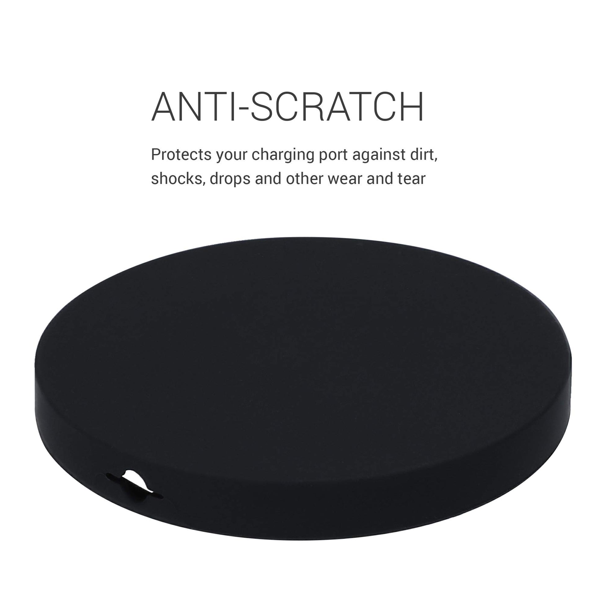 kwmobile Funda de Silicona Compatible con Apple MagSafe Charger Pad - Carcasa Protectora TPU para Cargador - Negro