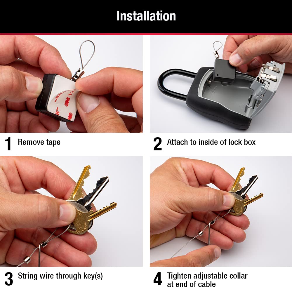 Caja de Bloqueo Retráctil para Llaves Master Lock 5490D