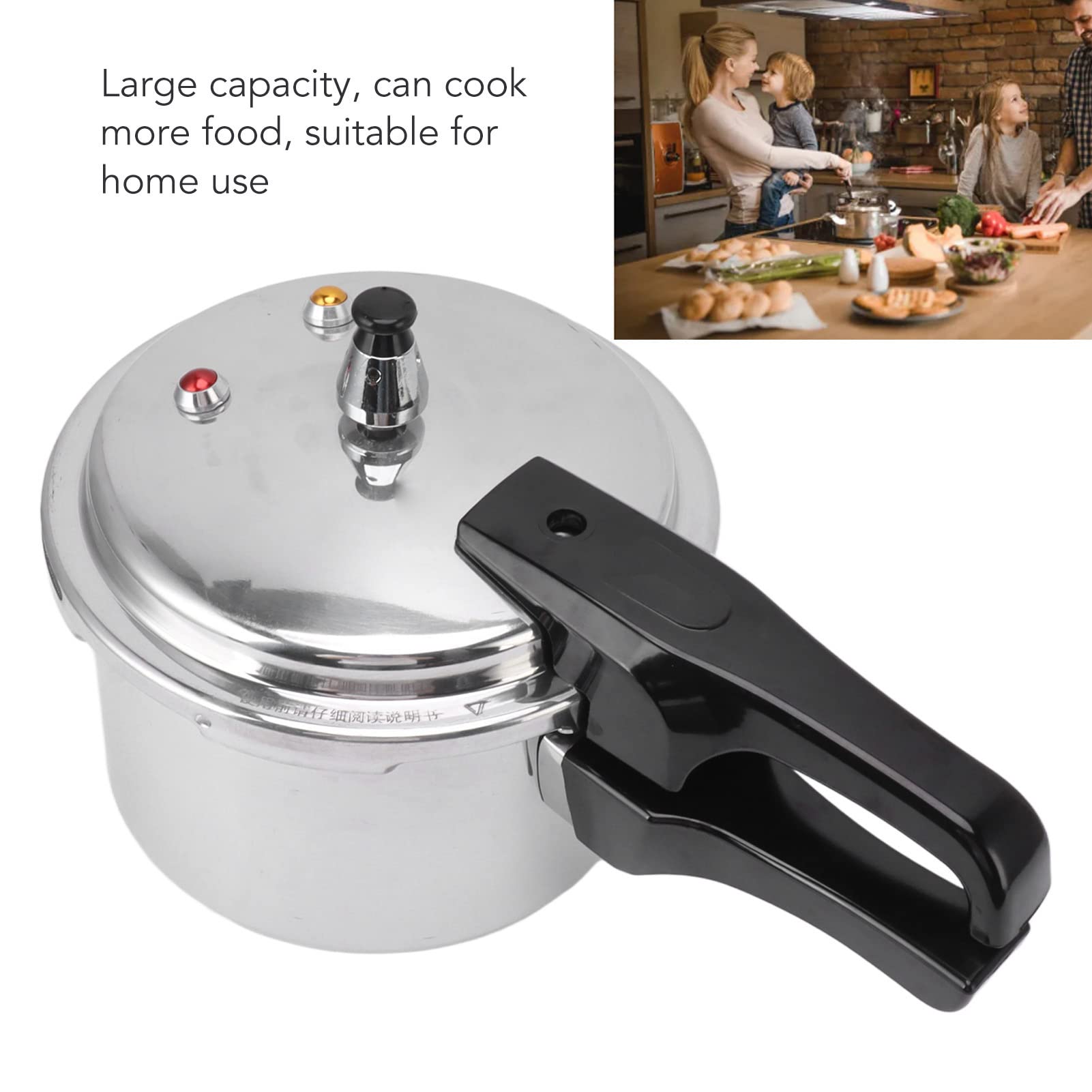 GLOGLOW Olla a Presión de Acero Inoxidable para Estufa de Gas Estufas Cocina de Inducción Hogar 3L para 3 litros 18 Cm Mini Horno Cocina de Inducción Olla Presión para Olla a Presión