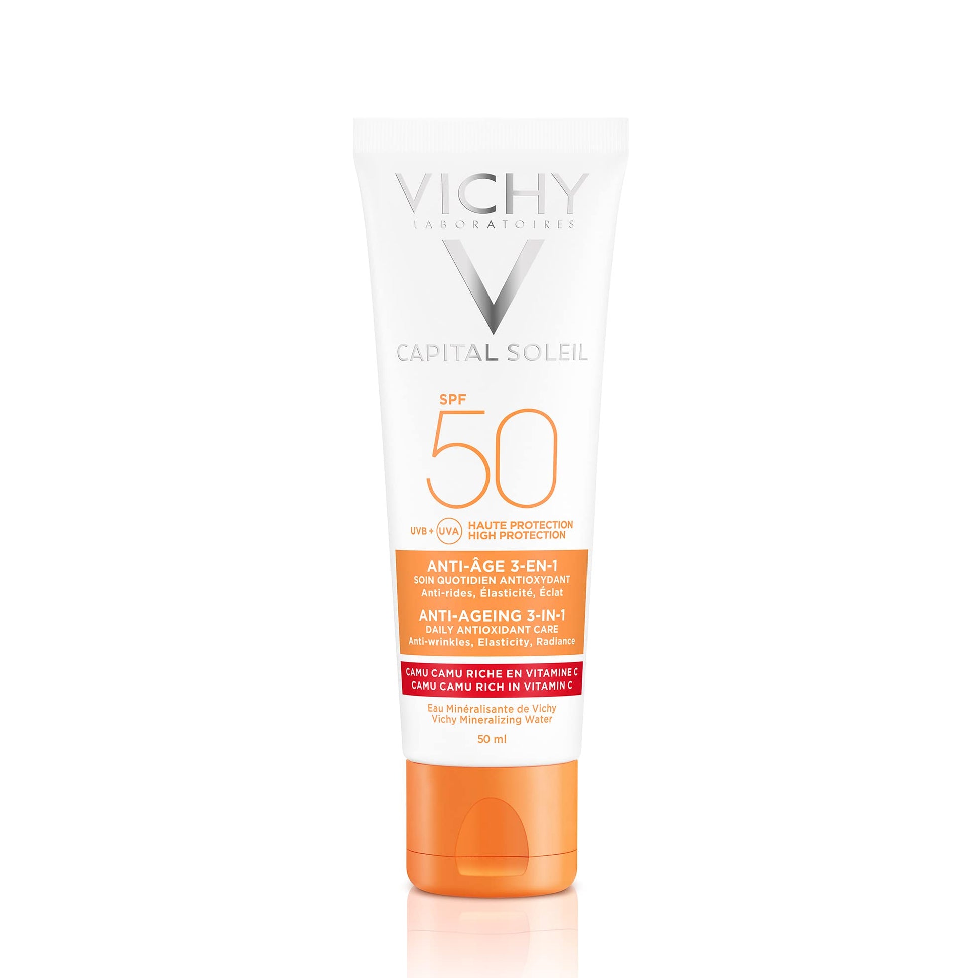Protector Solar Facial Anti-edad Vichy Toque Seco SPF50 50ml