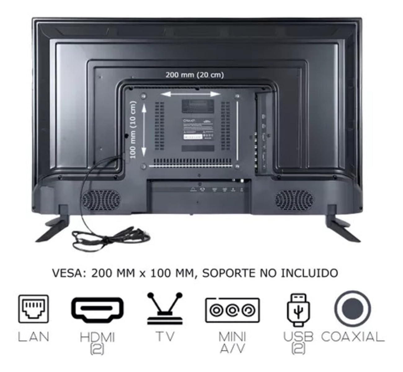 Smart TV Q-touch HD 32 Pulgadas LED WiFi Netflix Youtube