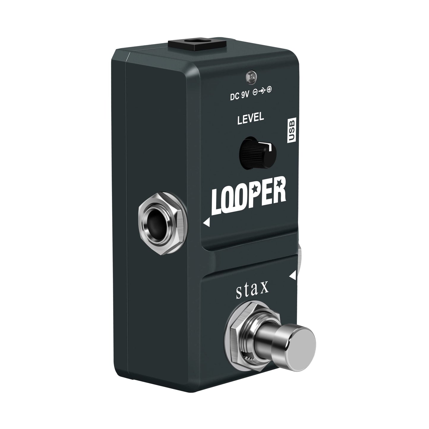 Pedal Looper Stax ooperL Estéreo Compacto Chasis de Metal Control de un Botón