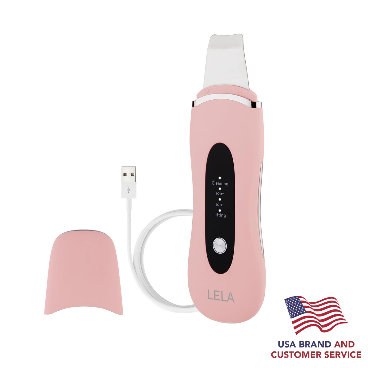 Spa Sciences LELA - Sonic Skin Spatula - for Deep Cleansing, Extraction, Serum Infusion and Lifting - 5 Treatment Modes - for All Skin Types - Rechargeable