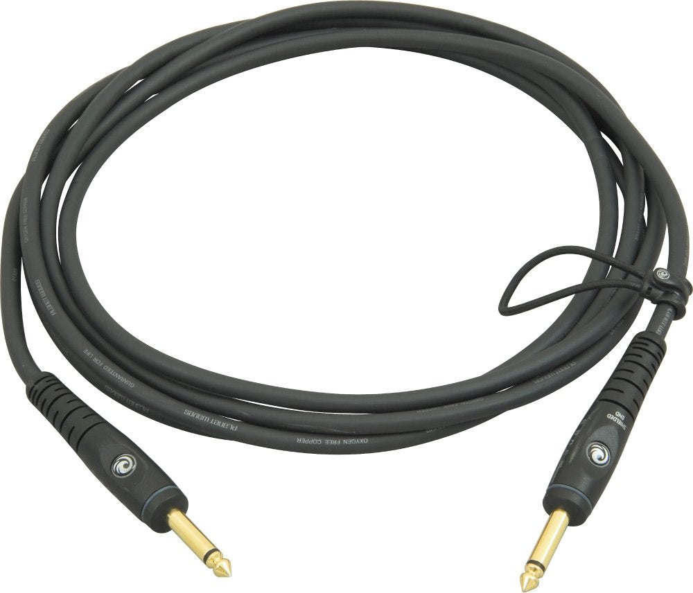 Cable de guitarra D'Addario Custom Series, cable de instrumento con conectores de 1/4", mono, extremo recto, 1,5 m