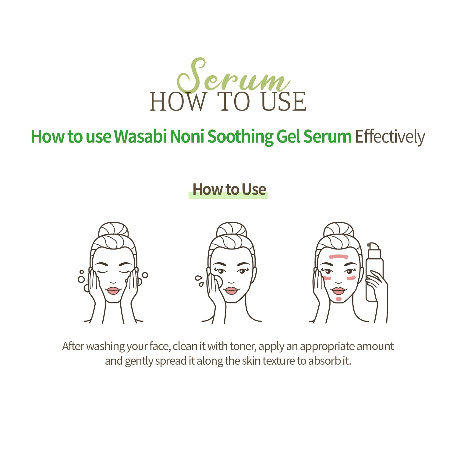 Miss Dragon Vegan Acne Skin Wasabi Soothing Korean Facial Serum