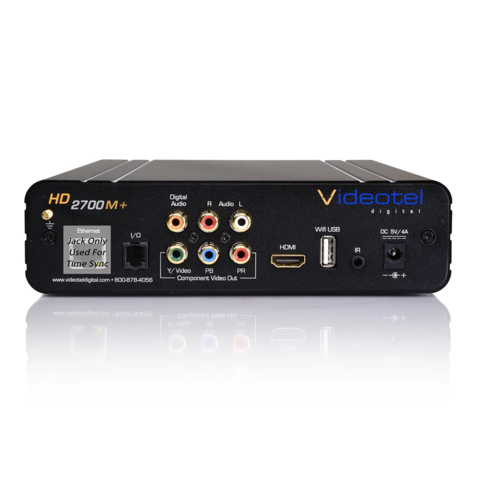 Videotel Reproductor multimedia digital de DVD y señalización digital de grado industrial todo en uno. DVD, USB y SD. 24/7 Reproducción continua en bucle, encendido automático, reproducción automática