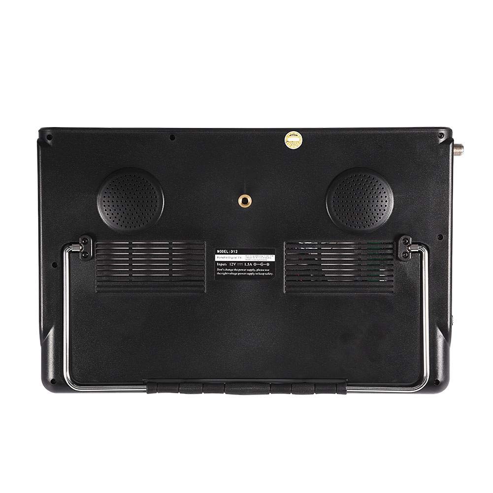Televisión Portátil Pomya 12 Pulgadas Negro ATSC TV Digital 1080P HD HDMI Reproductor de Video para Auto y Casa
