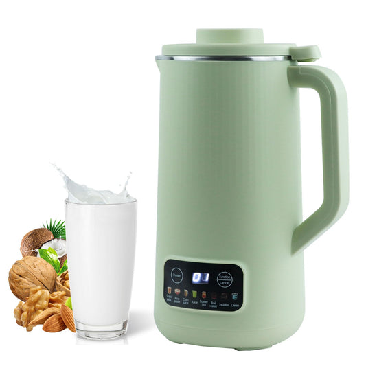 Máquina de Leche de Soja Automática 600ml Verde con Función para Leche de Nueces y Almendras