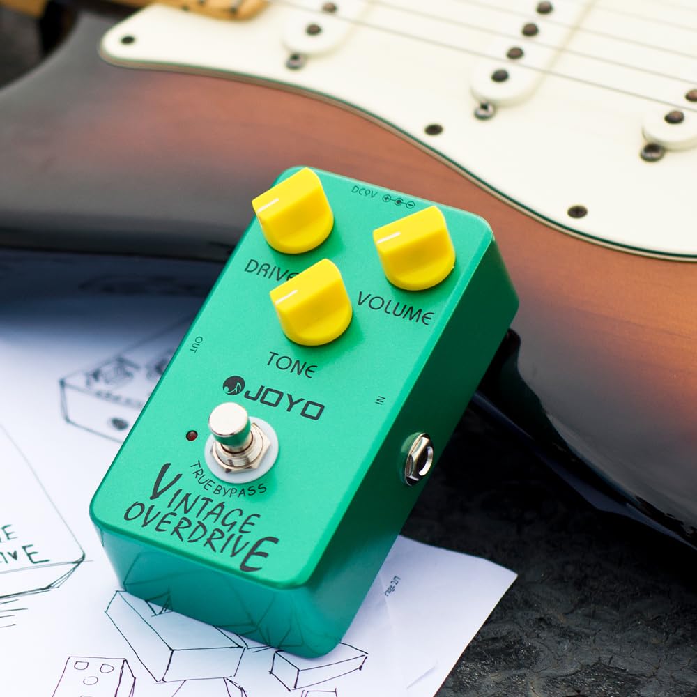 JOYO - Pedal clásico Overdrive tono clásico para efecto guitarra eléctrica - True Bypass (JF-01)