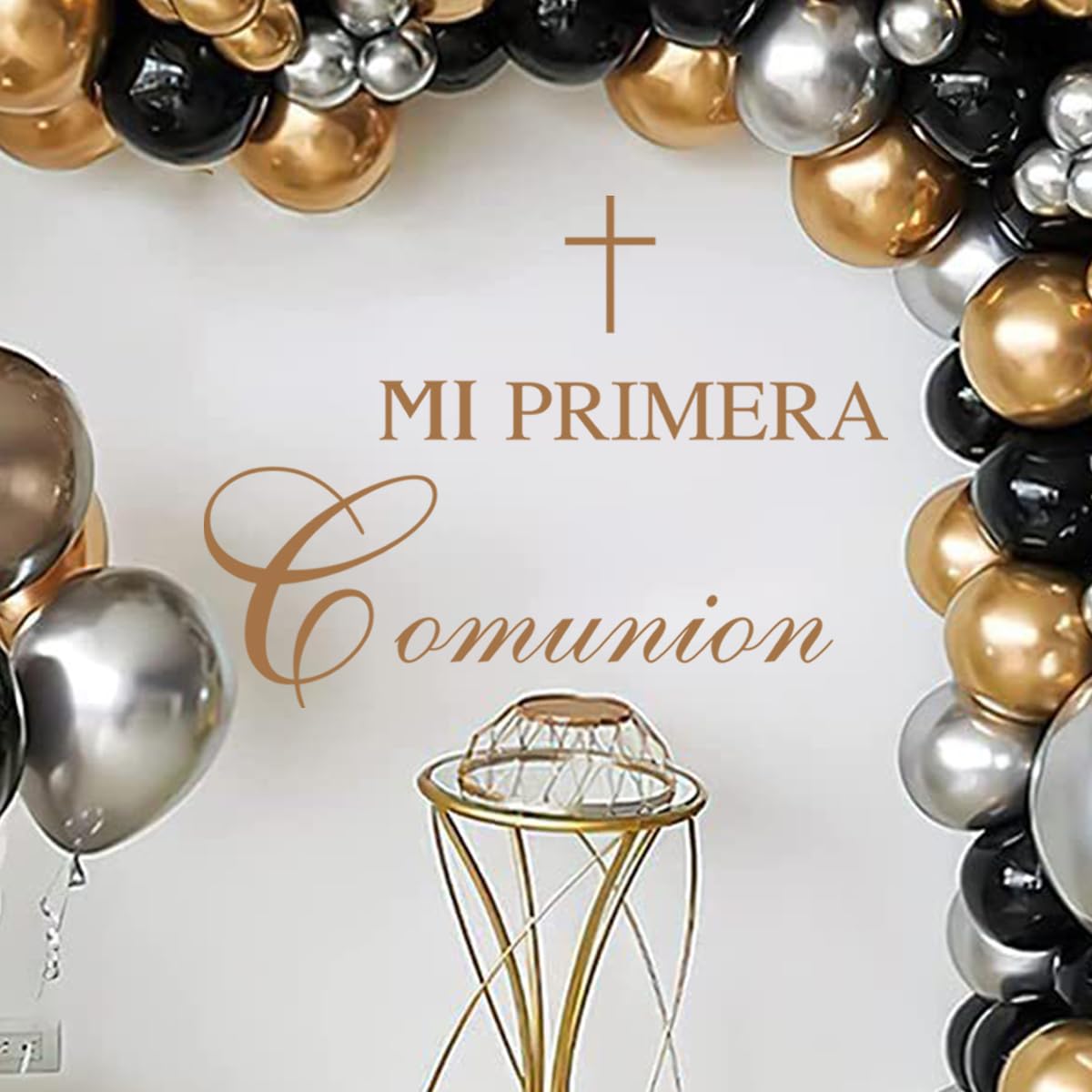 Mi Primera Comunion - Calcomanía de pared española para decoración de arco de globo, calcomanía de fiesta de baby shower, decoración de fiesta, decoración de arco, decoración de fiesta de bebé,