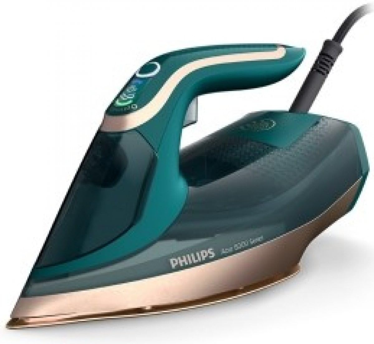Plancha Philips Azur Serie 8000 Verde Ópalo con Vapor Continuo y Tecnología OptimalTEMP