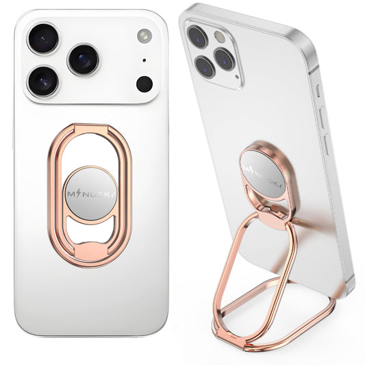 Soporte de Teléfono Celular con Anillo Metálico de Coche Rosegold