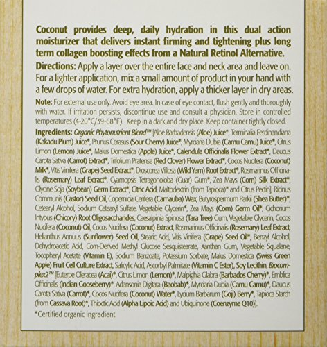 Eminence Crema del coco hidratante y correctiva para la edad, 60ml/2oz