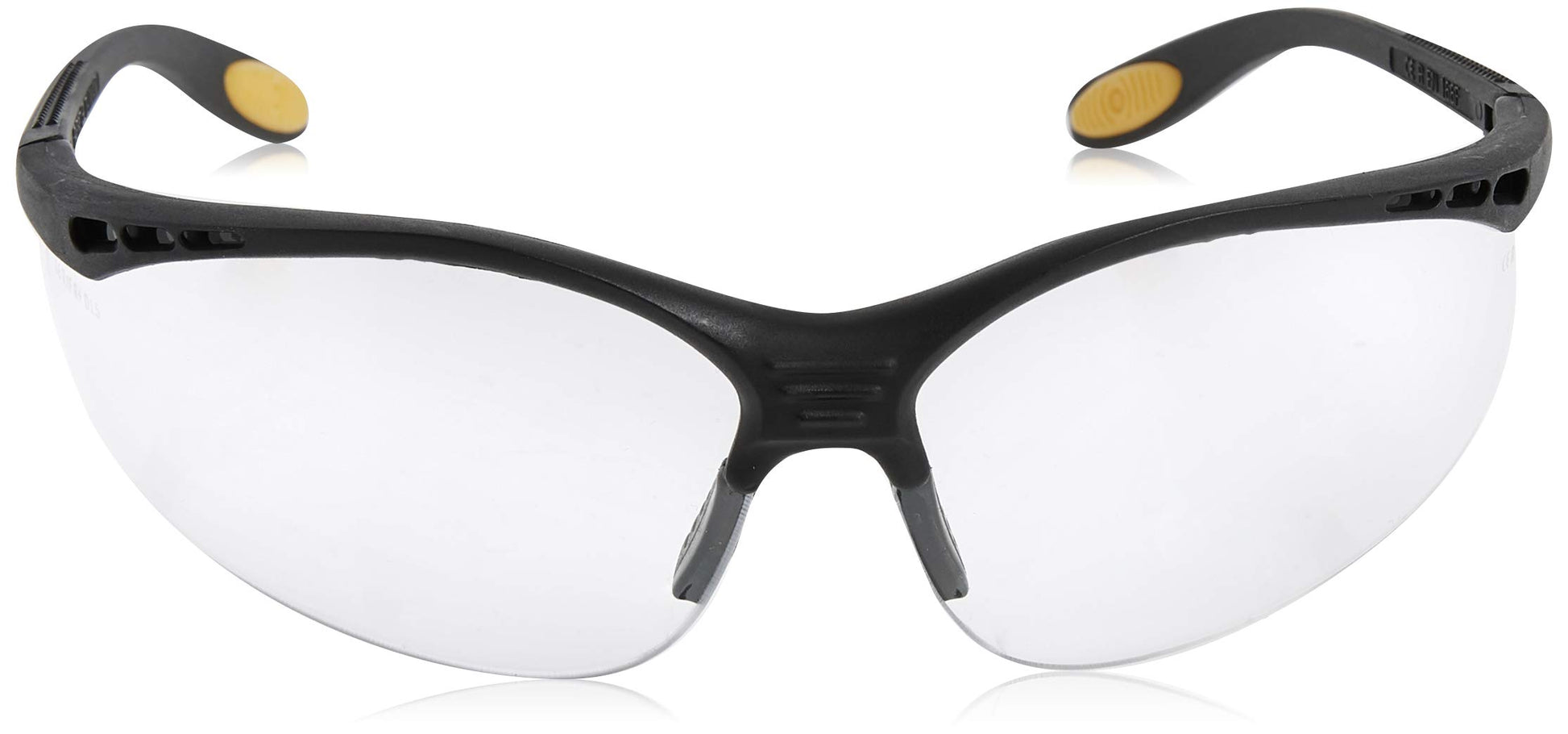 Dewalt DPG59-110C Refuerzo Rx-Bifocal 1.0 Lente transparente de alto rendimiento anteojos de seguridad con patillas de goma y funda protectora para anteojos