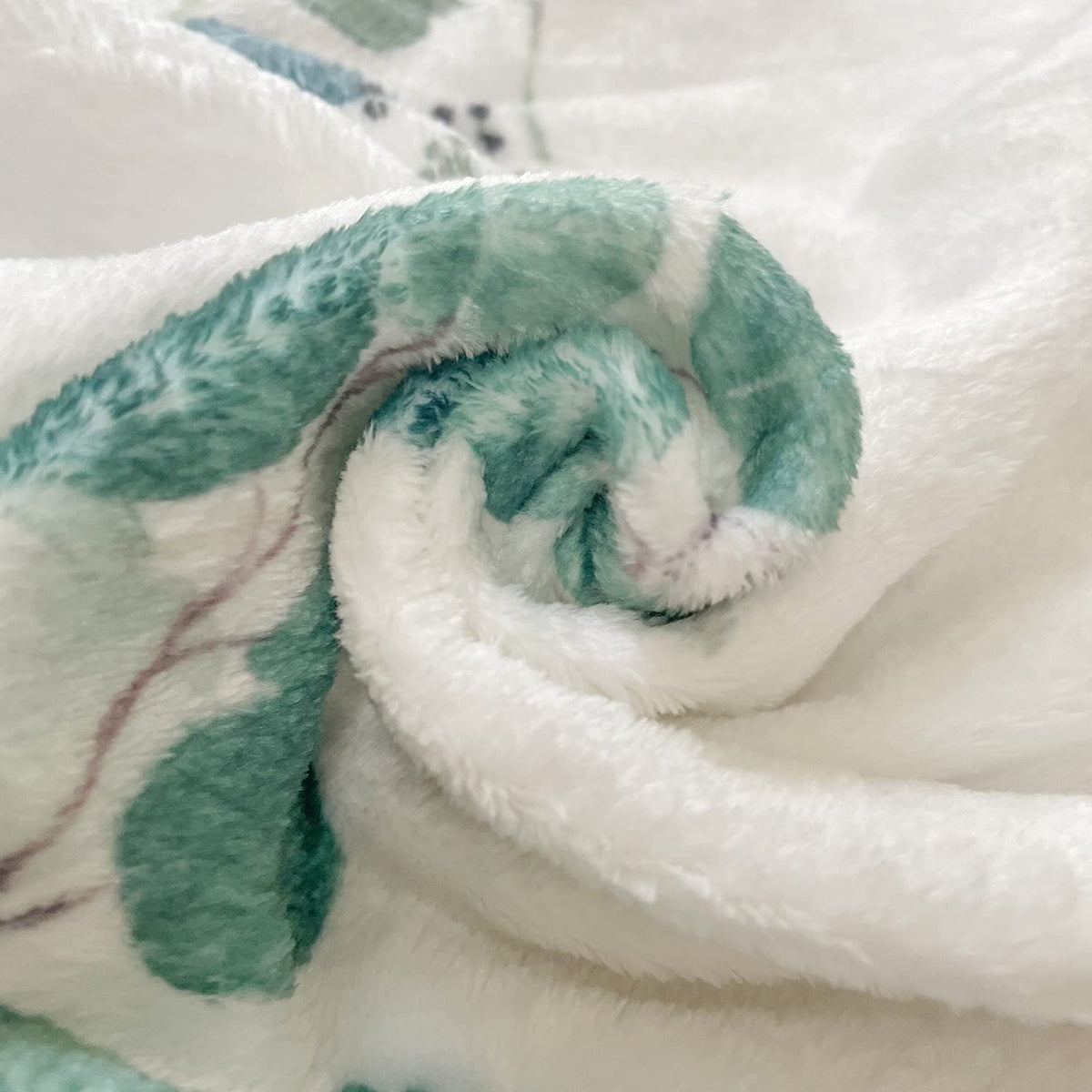 Vlokup - Manta para bebé con diseño de hito para niños y niñas, manta de franela de primera calidad para fotografía de fondo, corona neutra de hoja verde bohemia..