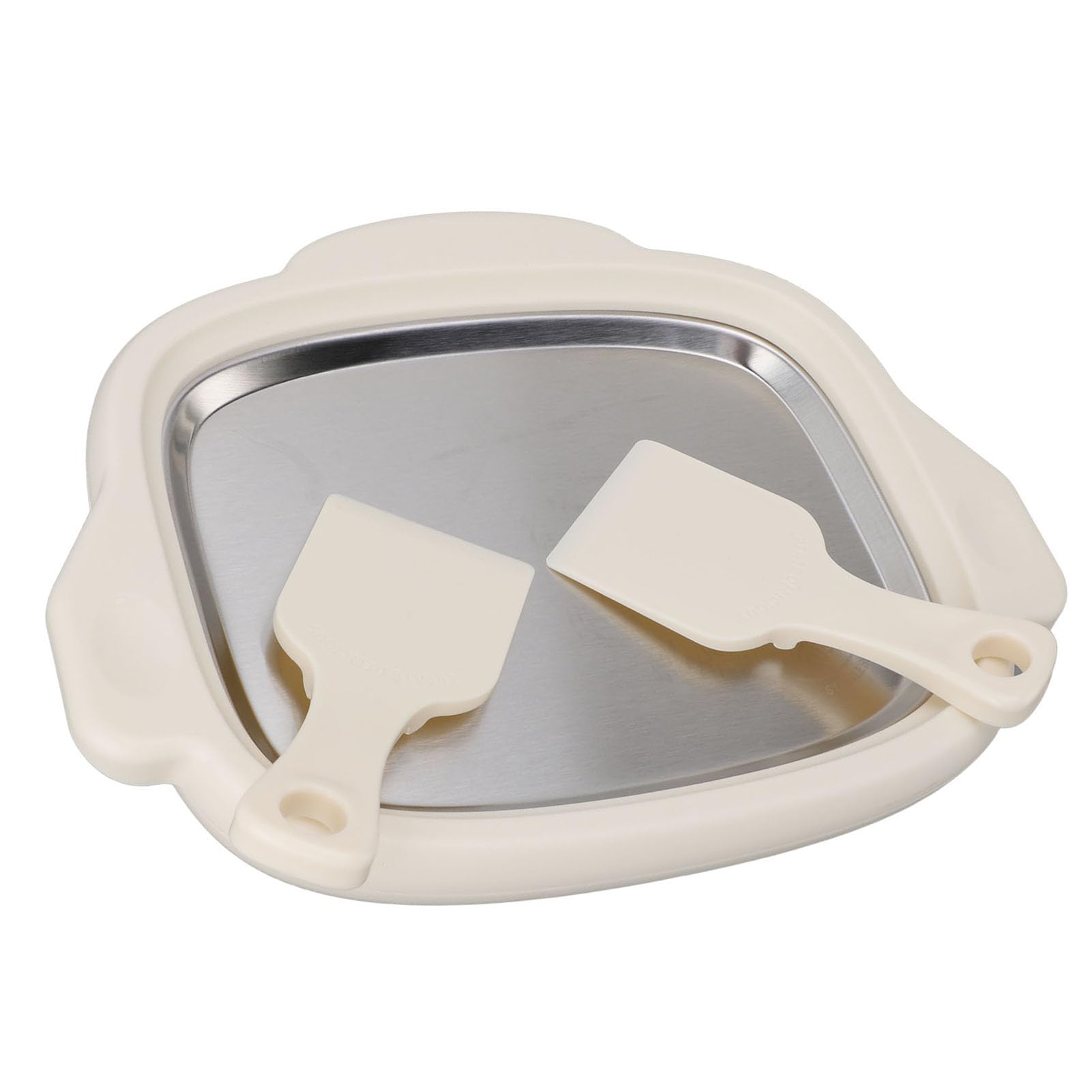 Máquina para Hacer Helados Instantáneos, Bandeja para Hacer Helados Enrollados Caseros, Máquina para Hacer Helados de Acero Inoxidable, Ideal para Hacer Helado de Frutas Fritas