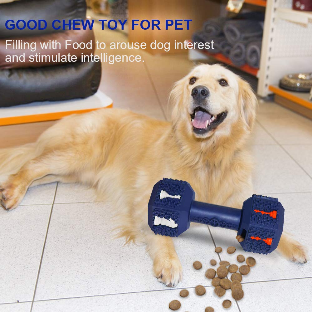 Hswaye Juguetes masticables para perros para masticadores agresivos, juguete dental no tóxico de grado alimenticio, juguetes resistentes y duraderos para perros medianos y grandes. Azul.
