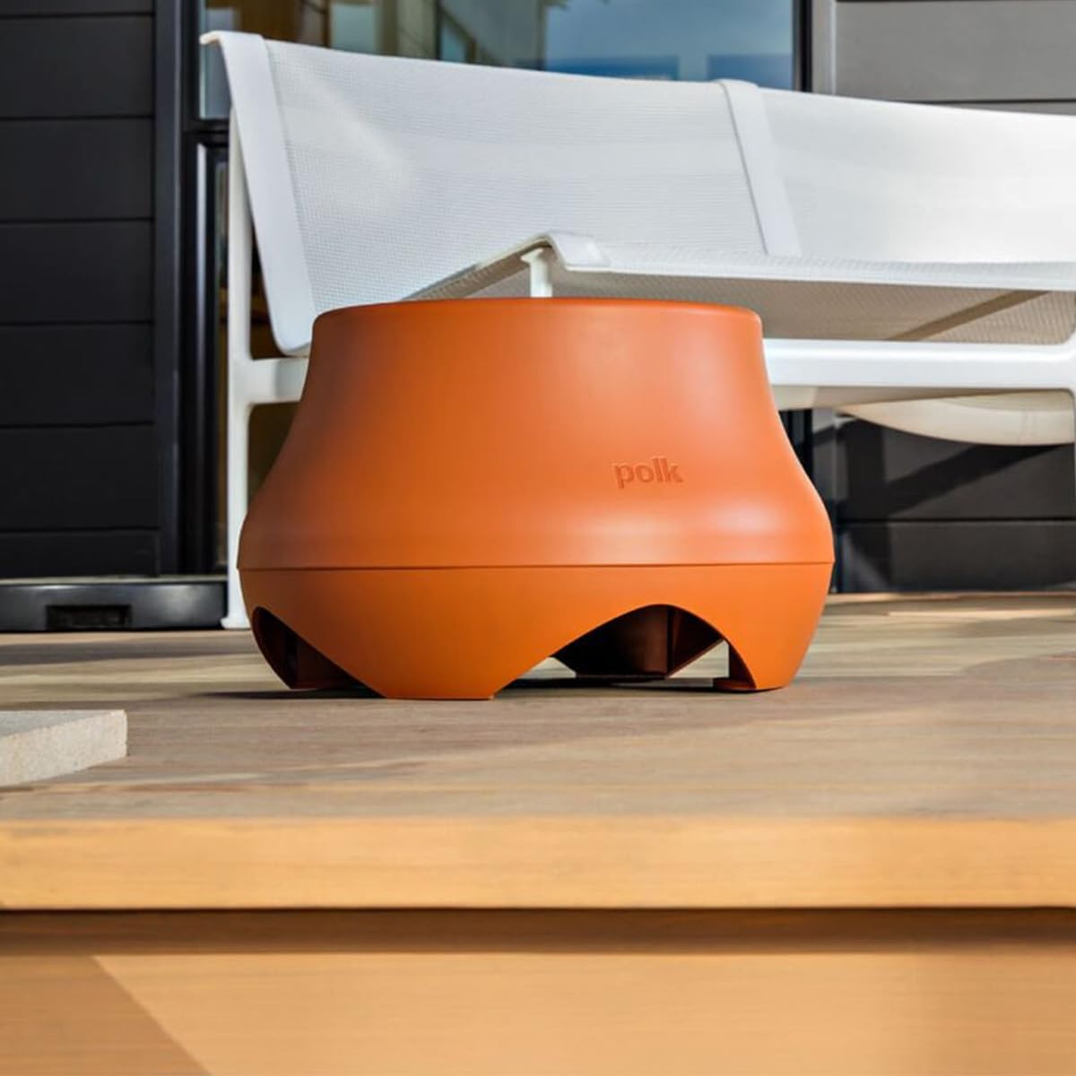Polk Audio Atrium SUB100 Subwoofer pasivo para Exteriores, Cuenta con Driver de Equilibrio dinámico de 10 Pulgadas de Largo Alcance, subwoofer de Disparo hacia Abajo, Durabilidad para Todo Tipo de