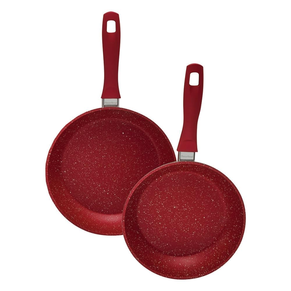 Licuadora FLAVOSTONE Quartz Cherry Deluxe con Sartenes Antiadhérentes 20 y 24 cm