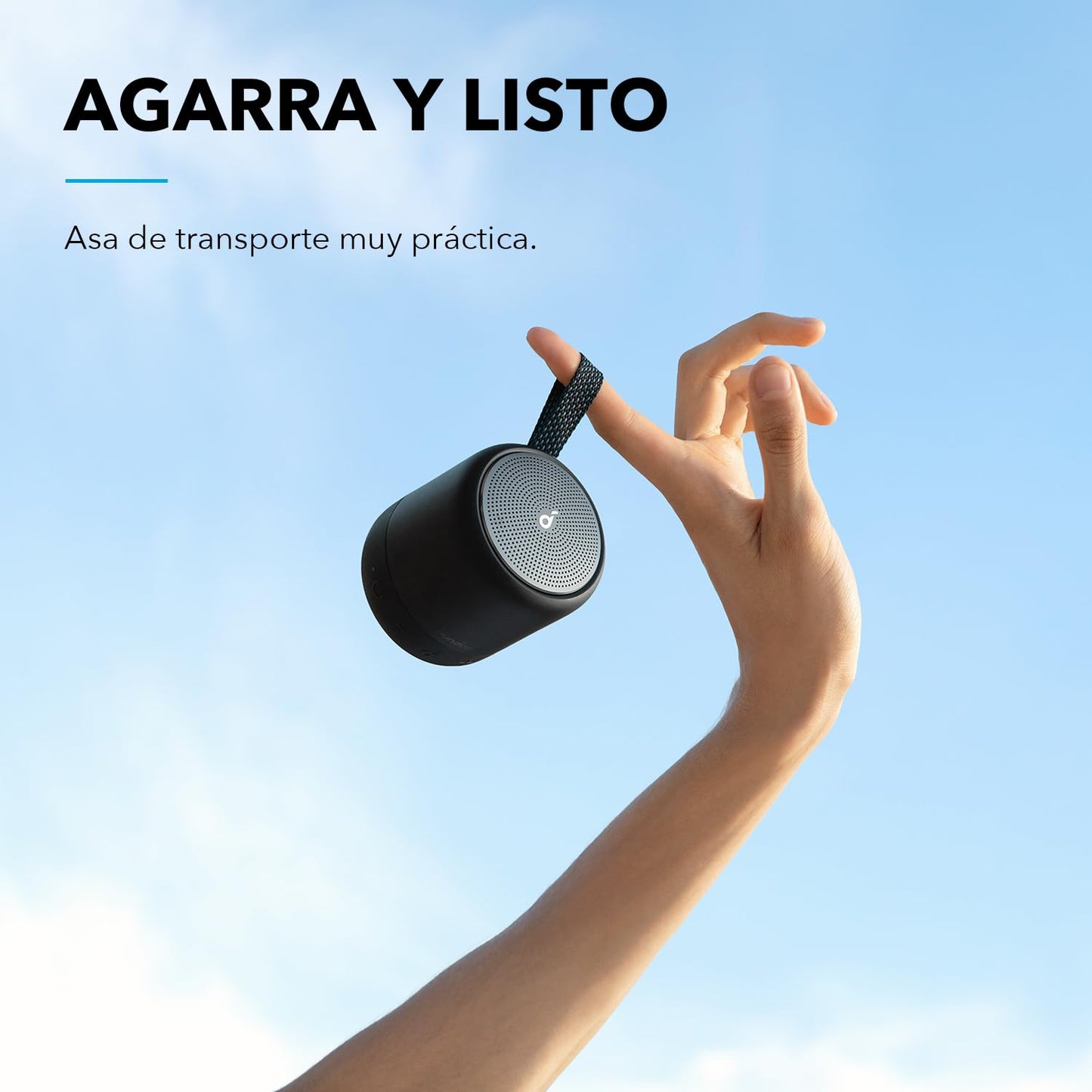 Soundcore by Anker Mini 3 Bocinas Portátiles Bluetooth con BassUp y PartyCast, USB-C, Impermeable IPX7, Ecualizador Personalizable