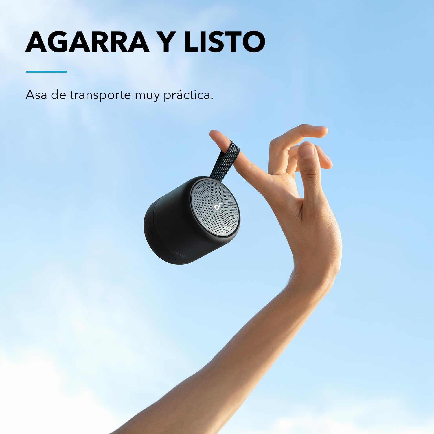 Soundcore by Anker Mini 3 Bocinas Portátiles Bluetooth con BassUp y PartyCast, USB-C, Impermeable IPX7, Ecualizador Personalizable
