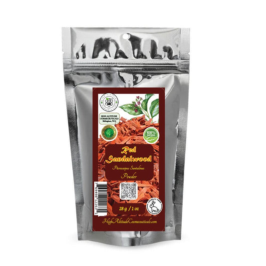 Polvo de sándalo rojo de 1 oz (Pterocarpus Santalinus) para el cuidado del cabello de la piel, meditación espiritual, quema de incienso, infusión, terapéutico, cosmético