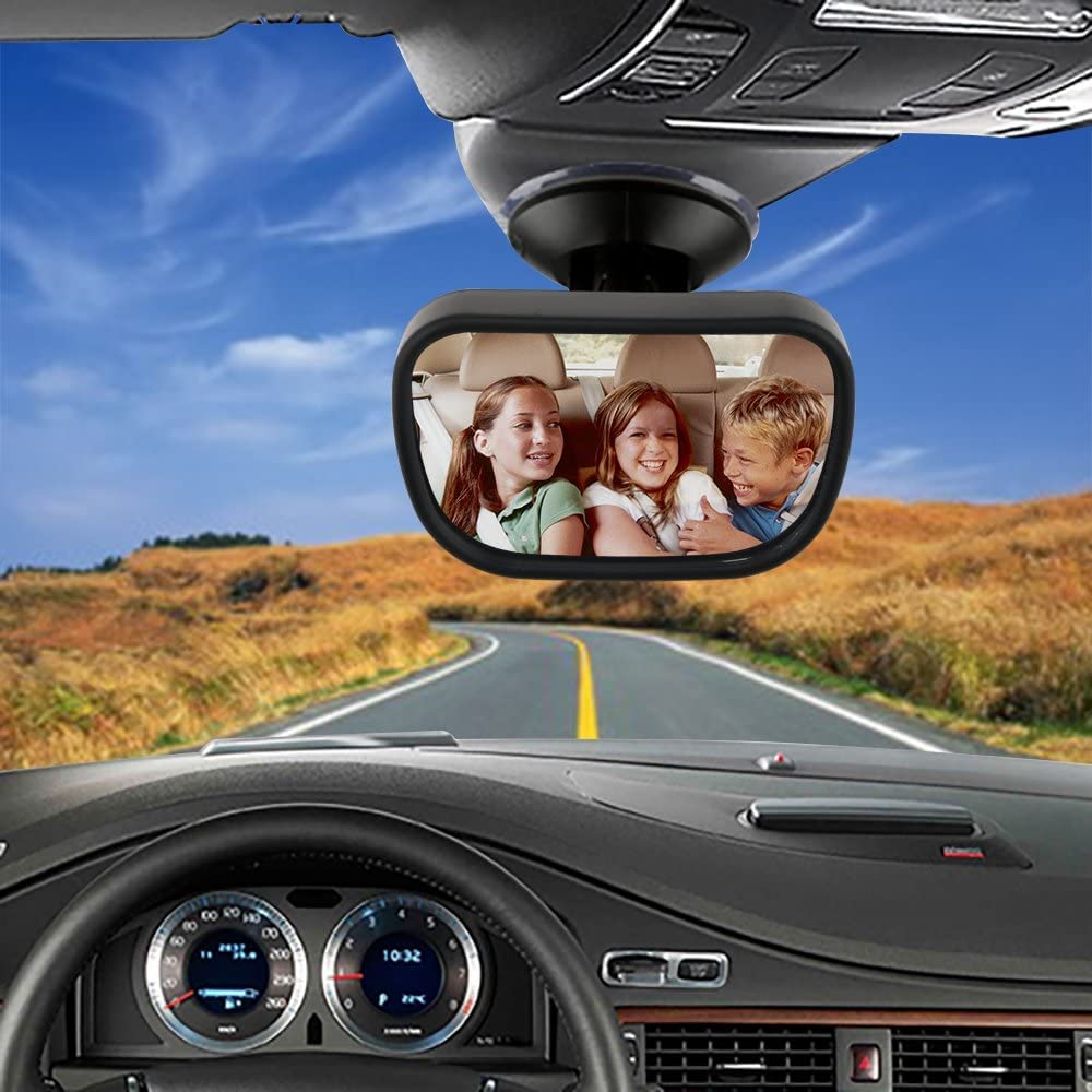 Espejo Retrovisor de Auto para Bebé - Espejos para Asientos Traseros de Bebes de 360° Giratorio, Espejo de Observación de Carro para Bébés, Espejo de Seguridad de Coche para Niñas y Niños