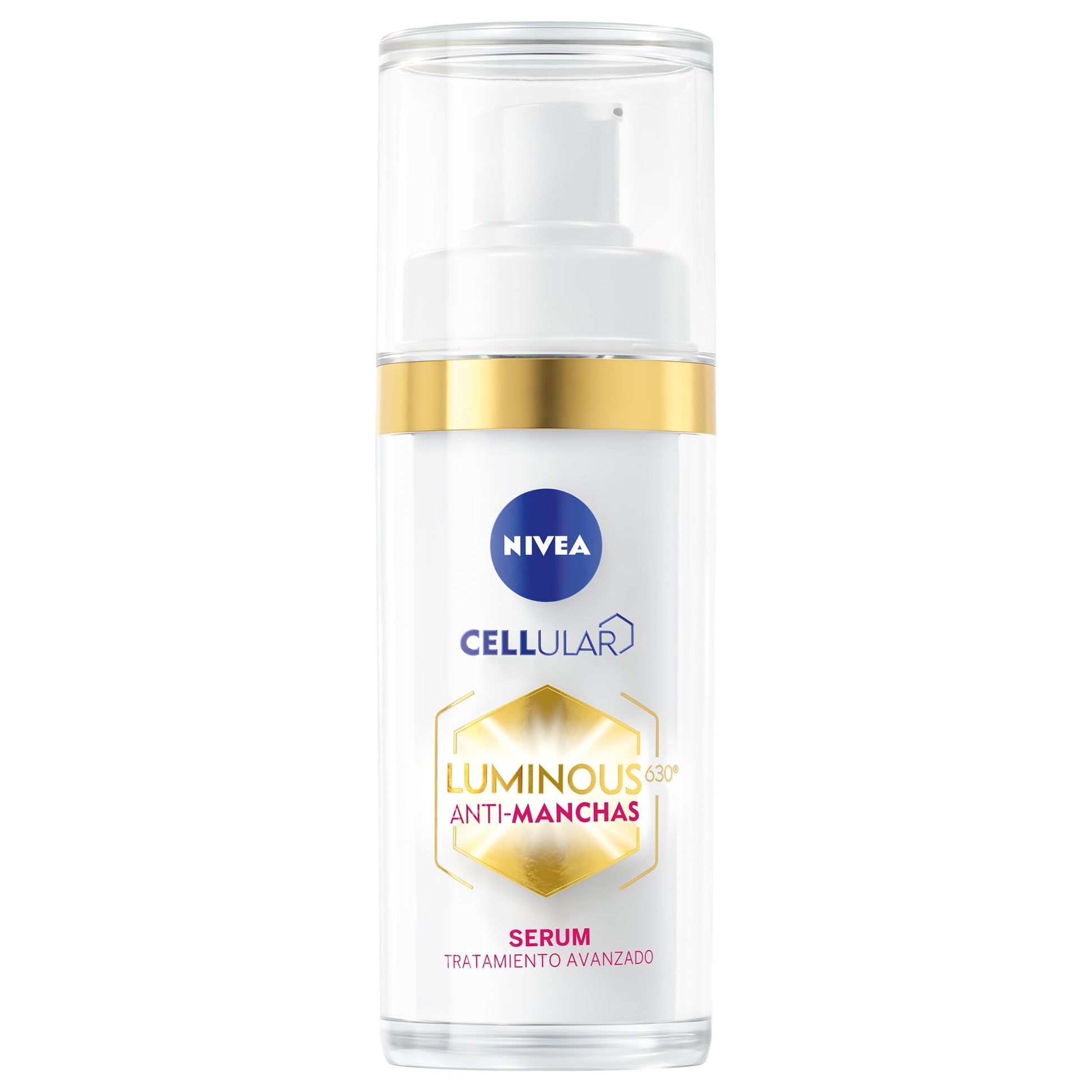 NIVEA Cellular Luminous630 Anti-Manchas Crema Reparadora de Noche Enriquecido Con Ácido Hialurónico + Cellular LUMINOUS630 Anti-manchas Suero Facial Aclarador de Piel Crema Facial