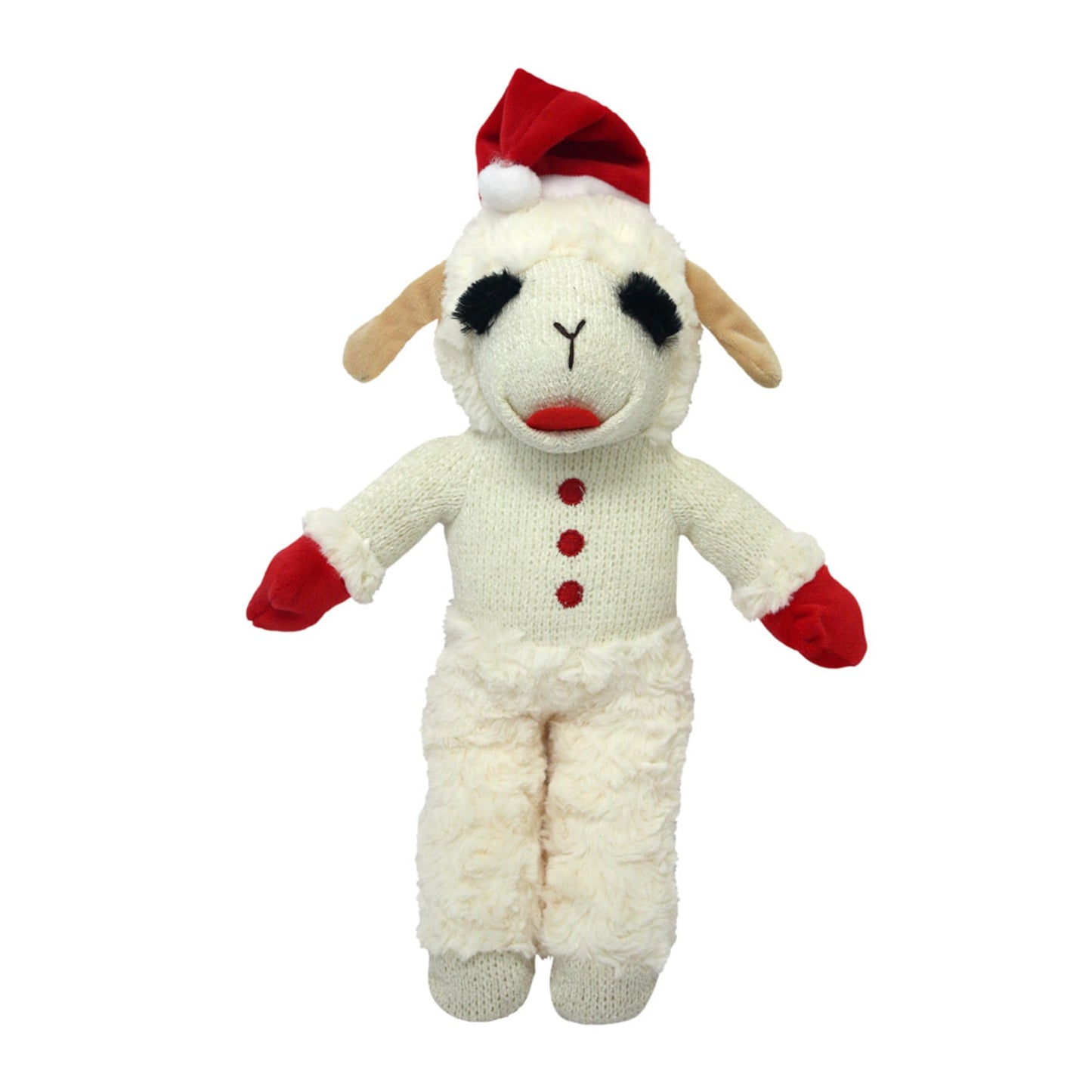 Juguete Multipet Lambchop Rojo Sombrero de Papá Noel para Perro 13 Pulgadas