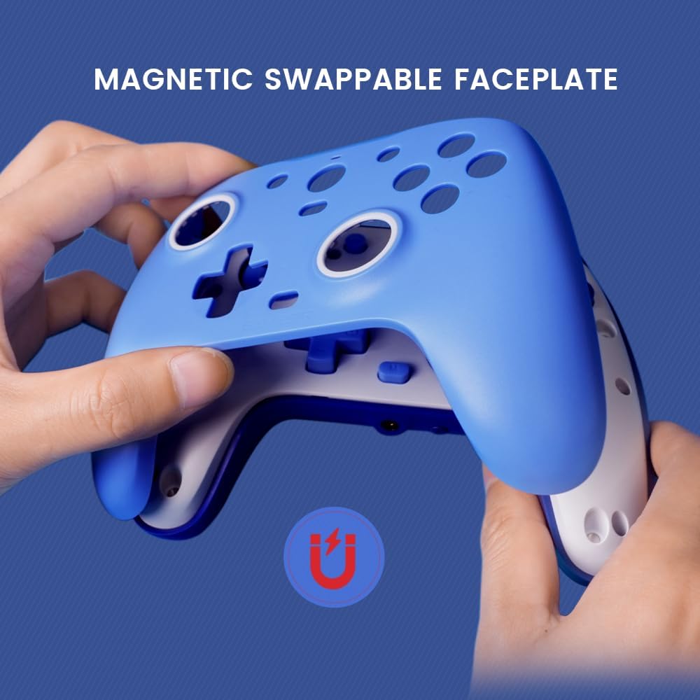 GameSir G7 SE - Controlador con cable para Xbox Series X|S, Xbox One y Windows 10/11, Plug and Play Gaming Gamepad con efecto reverberación joysticks/Hall Trigger, conector de audio de 3,5 mm (azul)