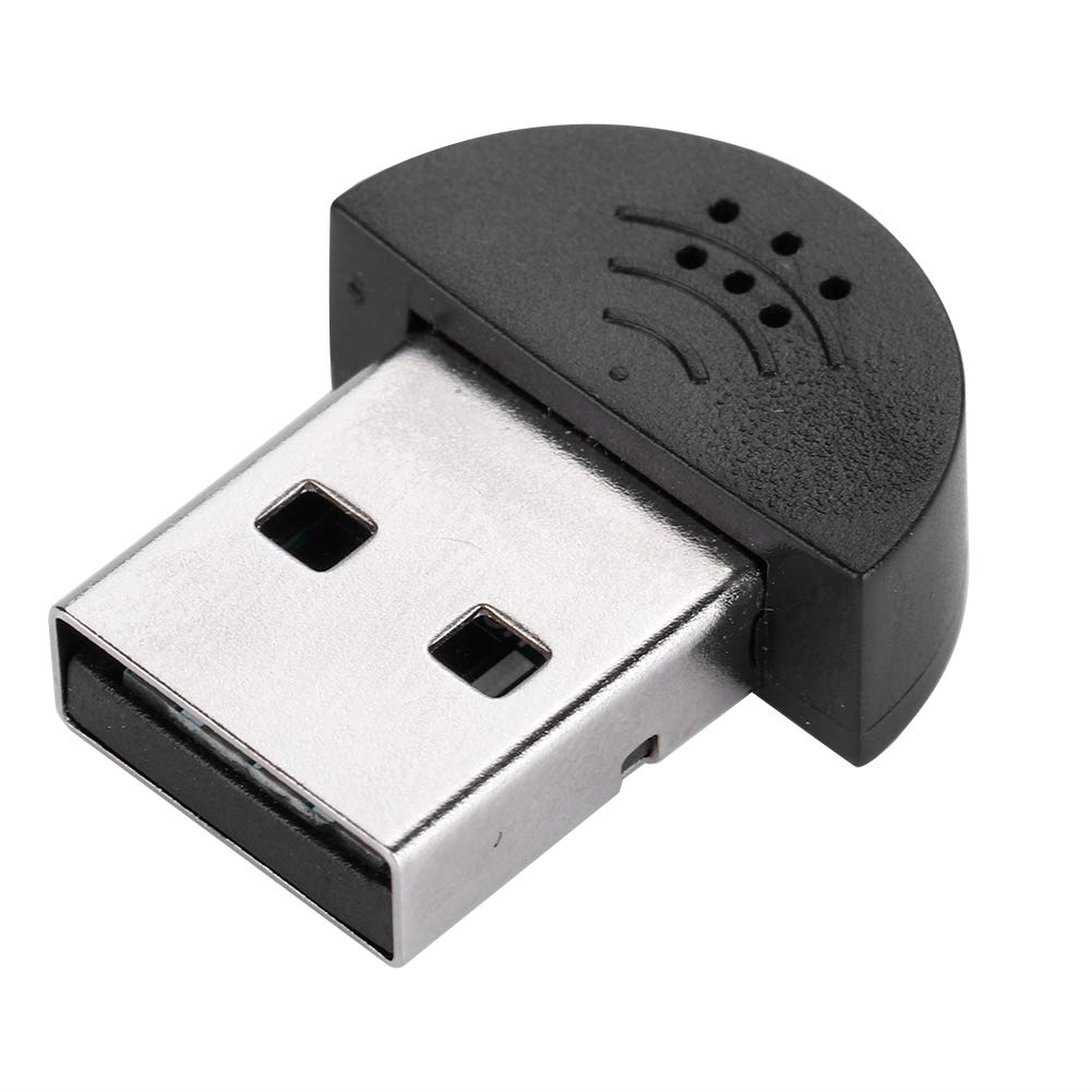Micrófono USB Mini Wendry Negro para Grabación de Audio en Computadora PC