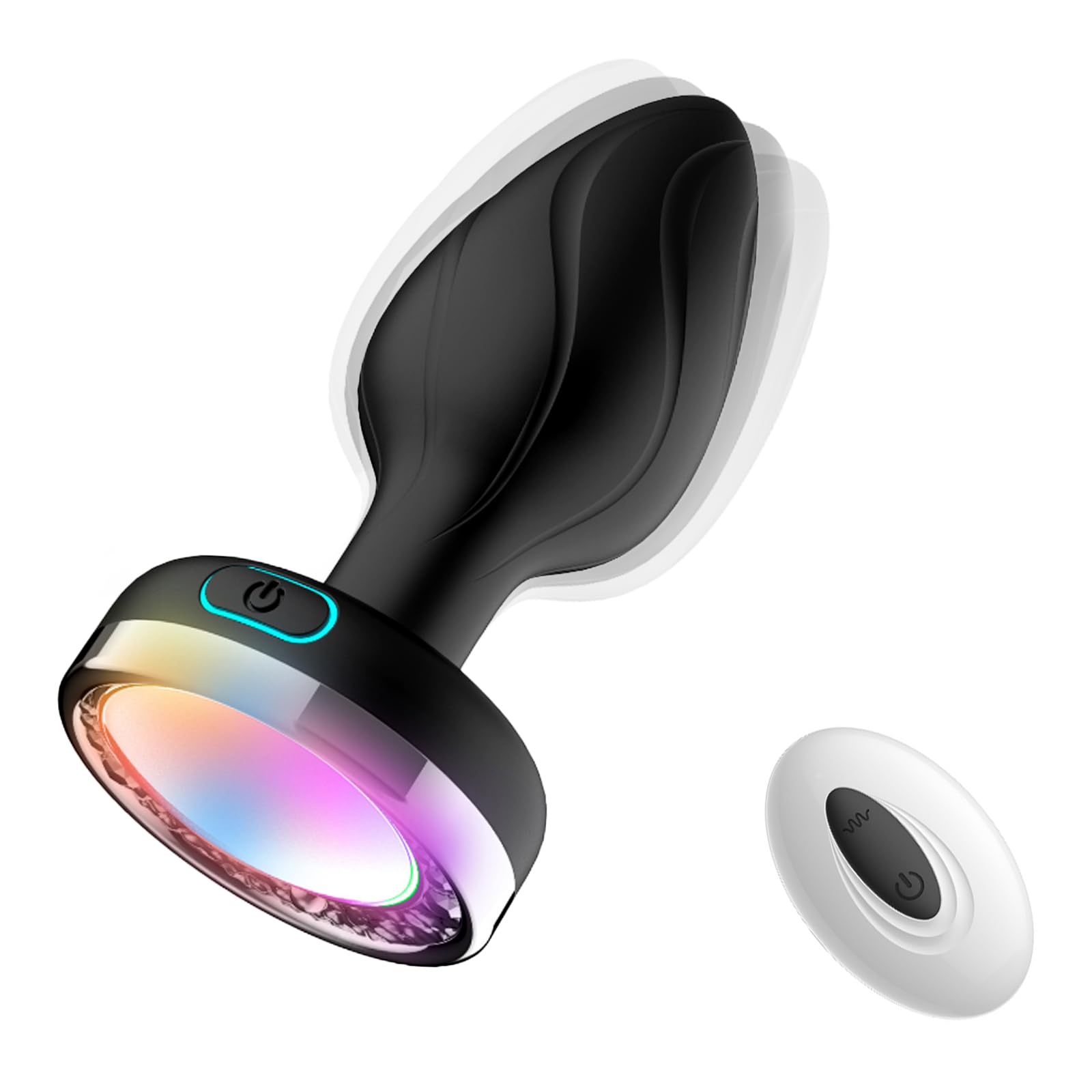 Vibrador Anal Masajeador de Próstata con Control Remoto y 10 Modos de Vibración e Iluminación