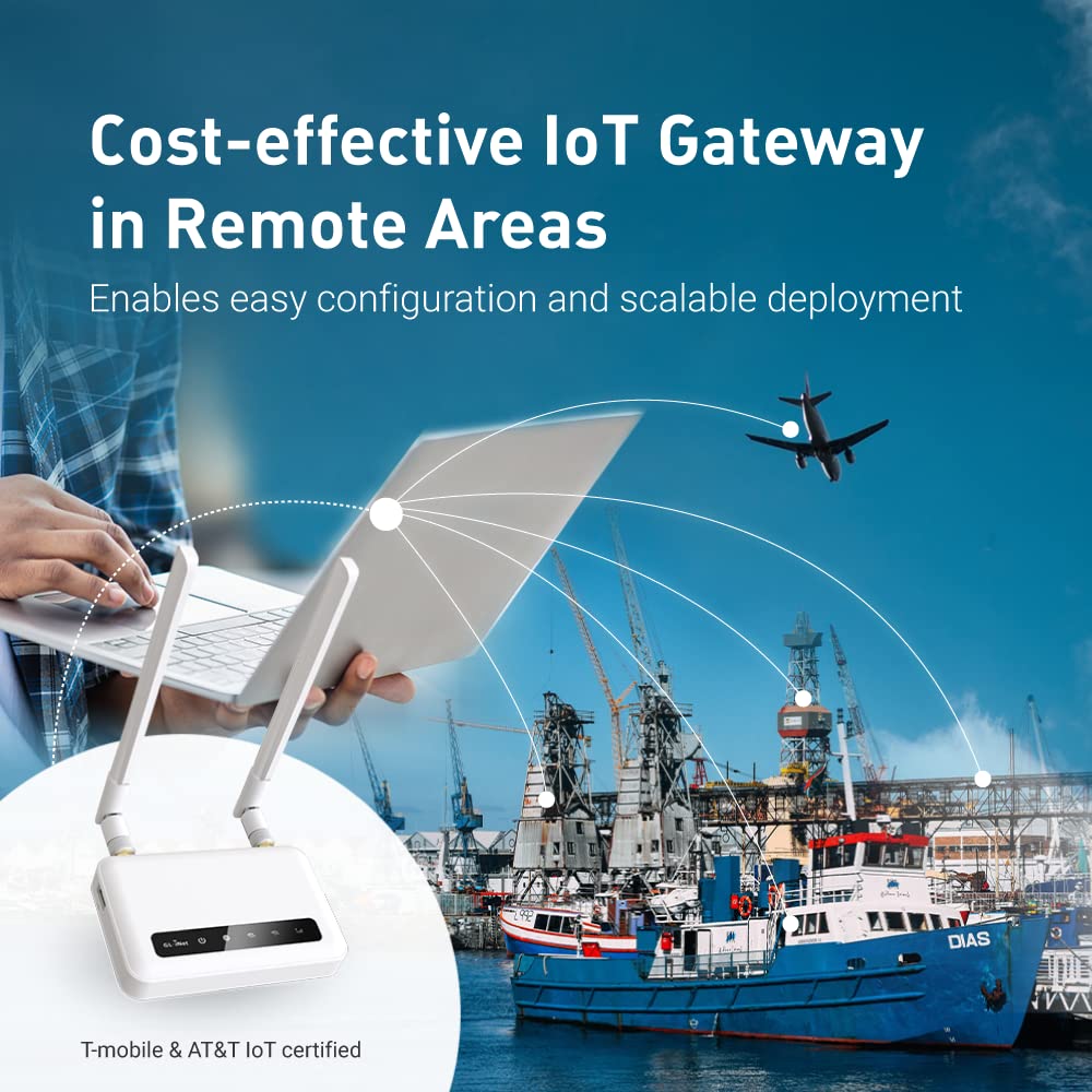 GL-X750V2 (Spitz) T-Mobile/AT&T IoT dispositivo certificado, router VPN 4G LTE sin módulo BLE, Wi-Fi de doble banda AC750, RV e Internet offshore, OpenWrt, puerta de enlace IoT, ranura para tarjeta