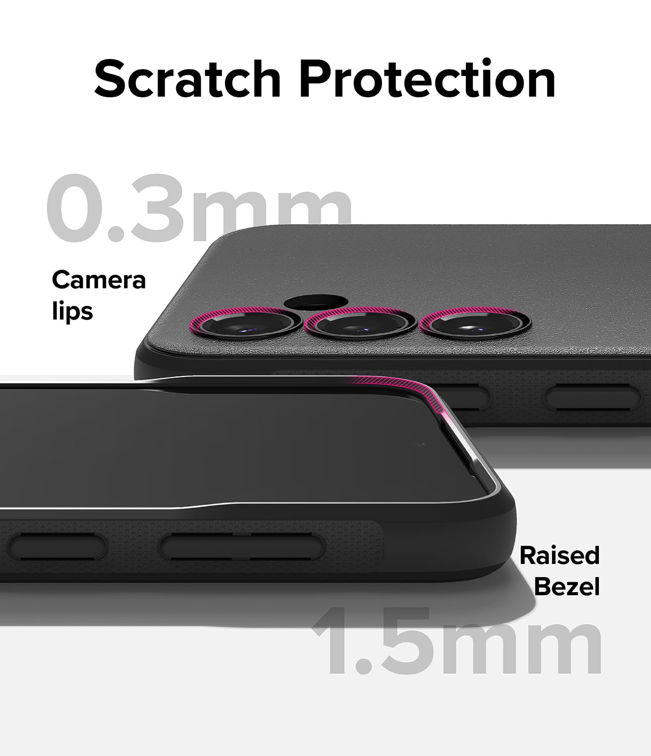 Funda Samsung Galaxy S23 FE Ringke Onyx Negro Antihuellas y Antideslizante