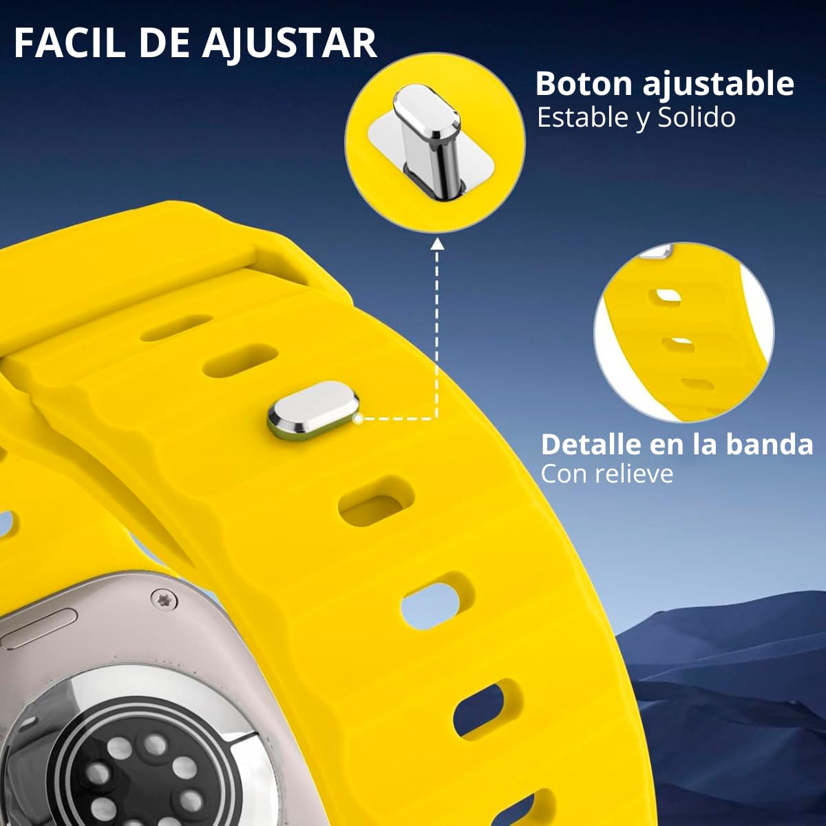 Tarcisio 6 Pack Nuevas Correas compatibles con apple watch ultra 2 de 49, 45, 44, 42mm. Correas de Silicona Deportiva Waterproof para Watch Series ultra 2 SE, ultra y 9/8/7/6/5/4/3/2/1