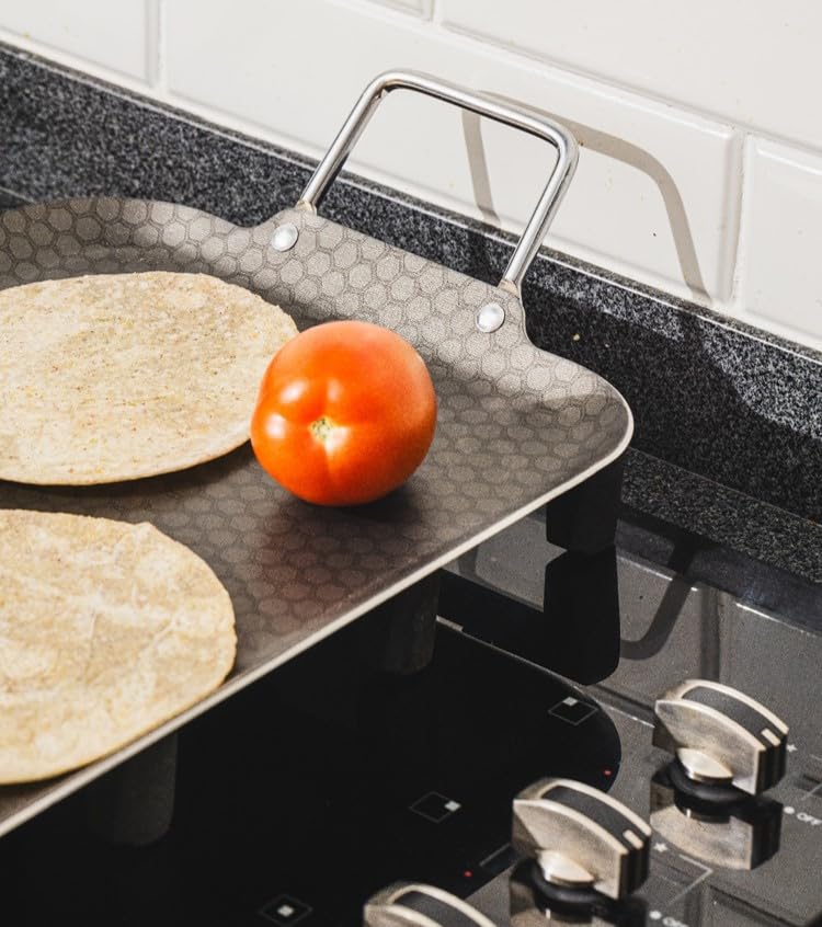 Cinsa Parilla Doble con Grill, Aluminio con antiadherente thermocell, 62 cm (Magnifica)