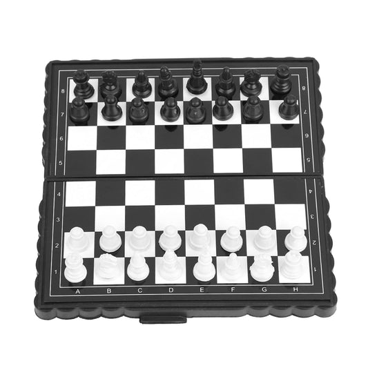 Keenso Vbestlife Chess Board Game: Chess Board Set, Magnetic, Portable, Folding, for All Ages, 2 Players