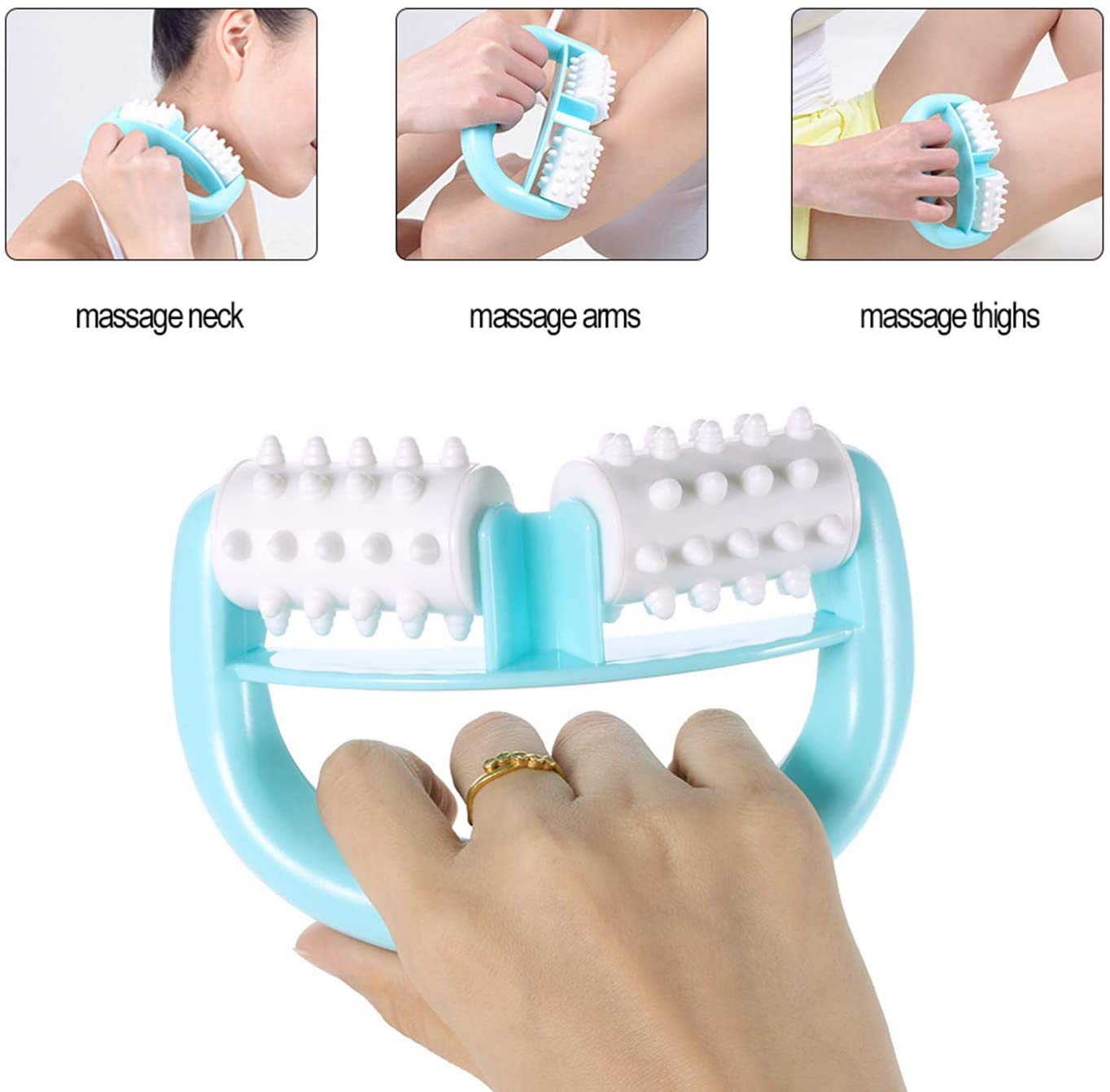 Masajeadores Anticelulíticos de Mano Masajeador de Celulitis para Brazos, Piernas, Muslos y Glúteos, Silky Skin Masajeador Reafirmante Anti-Celulitis