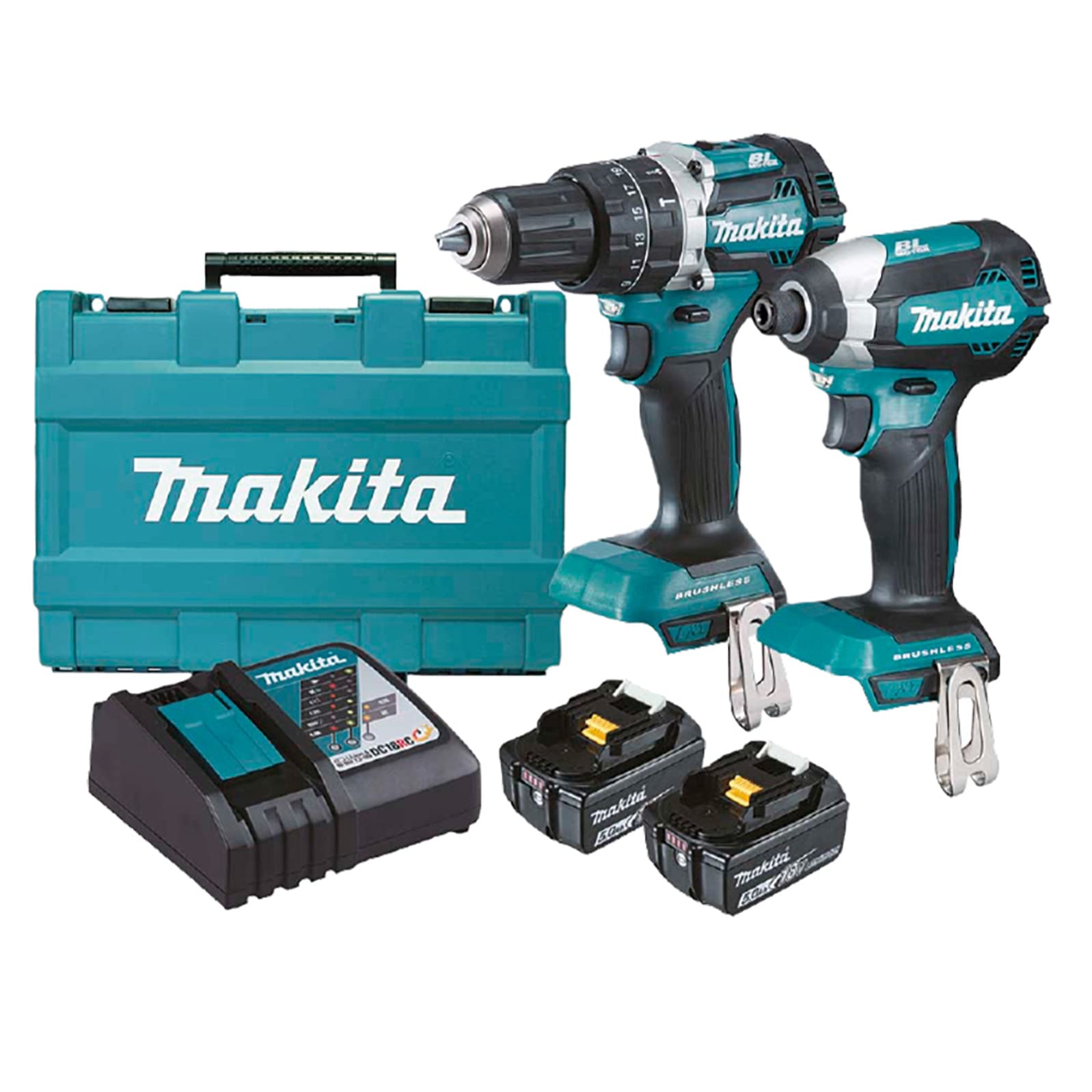 Makita Combo inalambrico 18v (DHP484 Rotomartillo+DTD153 Atornillador de impacto).DLX2180TX