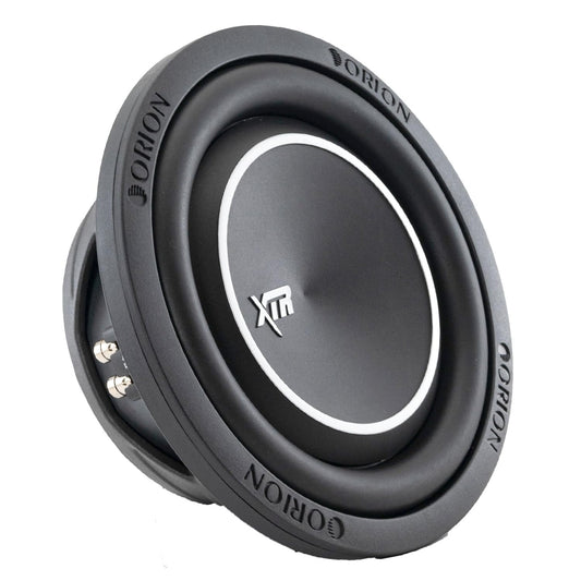 Orion XTR Series XTR8SWD4 - Subwoofer de coche delgado de 8 pulgadas, potencia máxima de 1200 W, 300 W RMS, doble 4 ohmios, cono recubierto UV, envolvente NBR – Reemplazo compacto OEM para Lexus, BMW