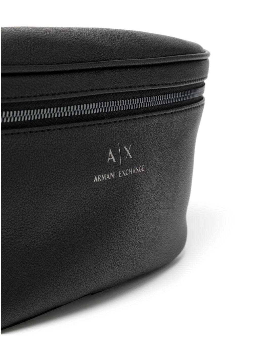 Armani Exchange - Riñonera de piel ecológica para hombre, Negro -, Talla unica