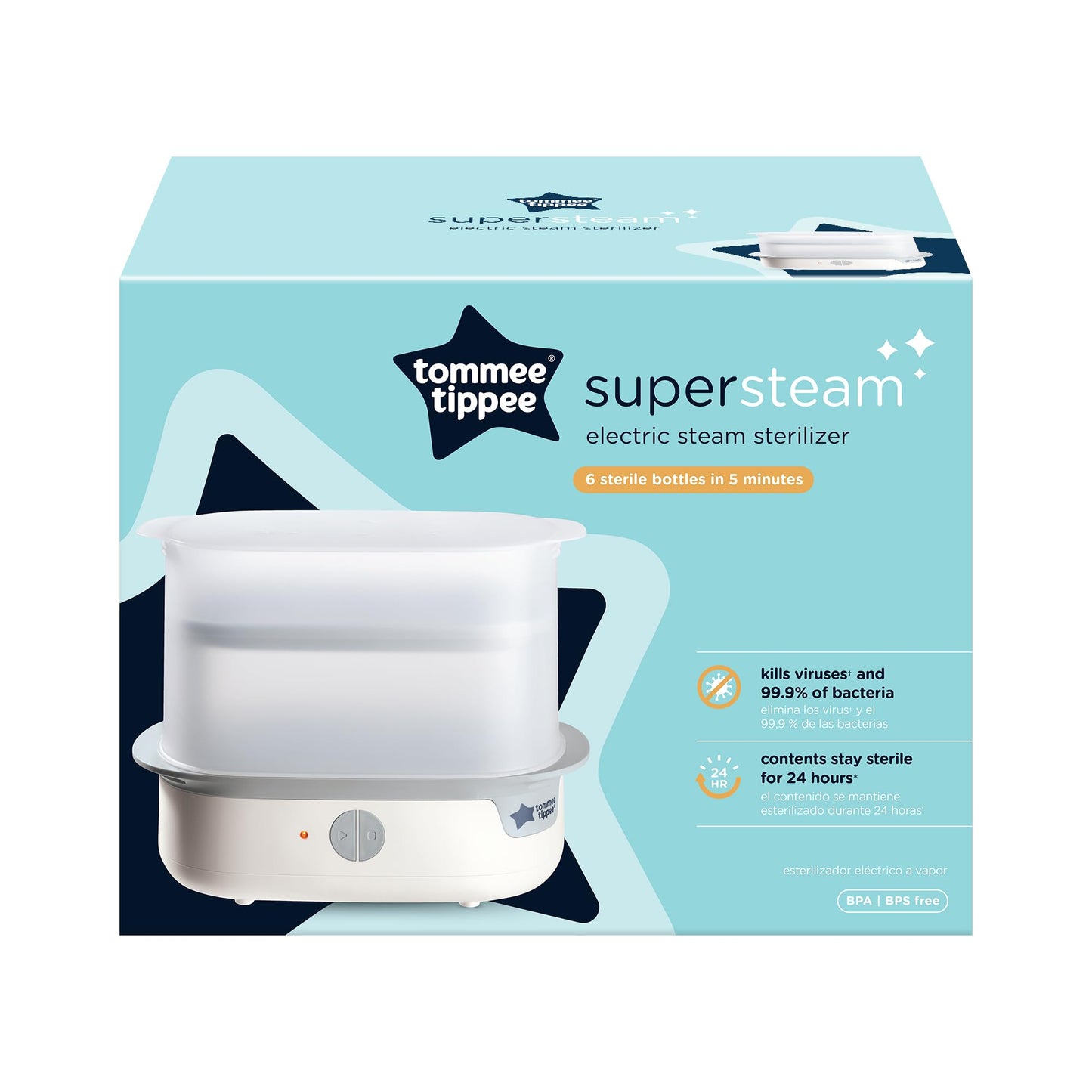 Esterilizador De Vapor Eléctrico Tommee Tippee Steri-steam Paquete 1 Count
