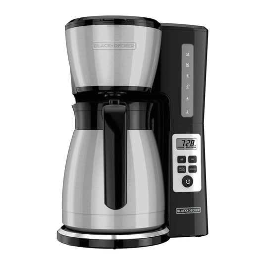 Cafetera BLACK+DECKER Automática Jarra Térmica de acero. 12 Tazas