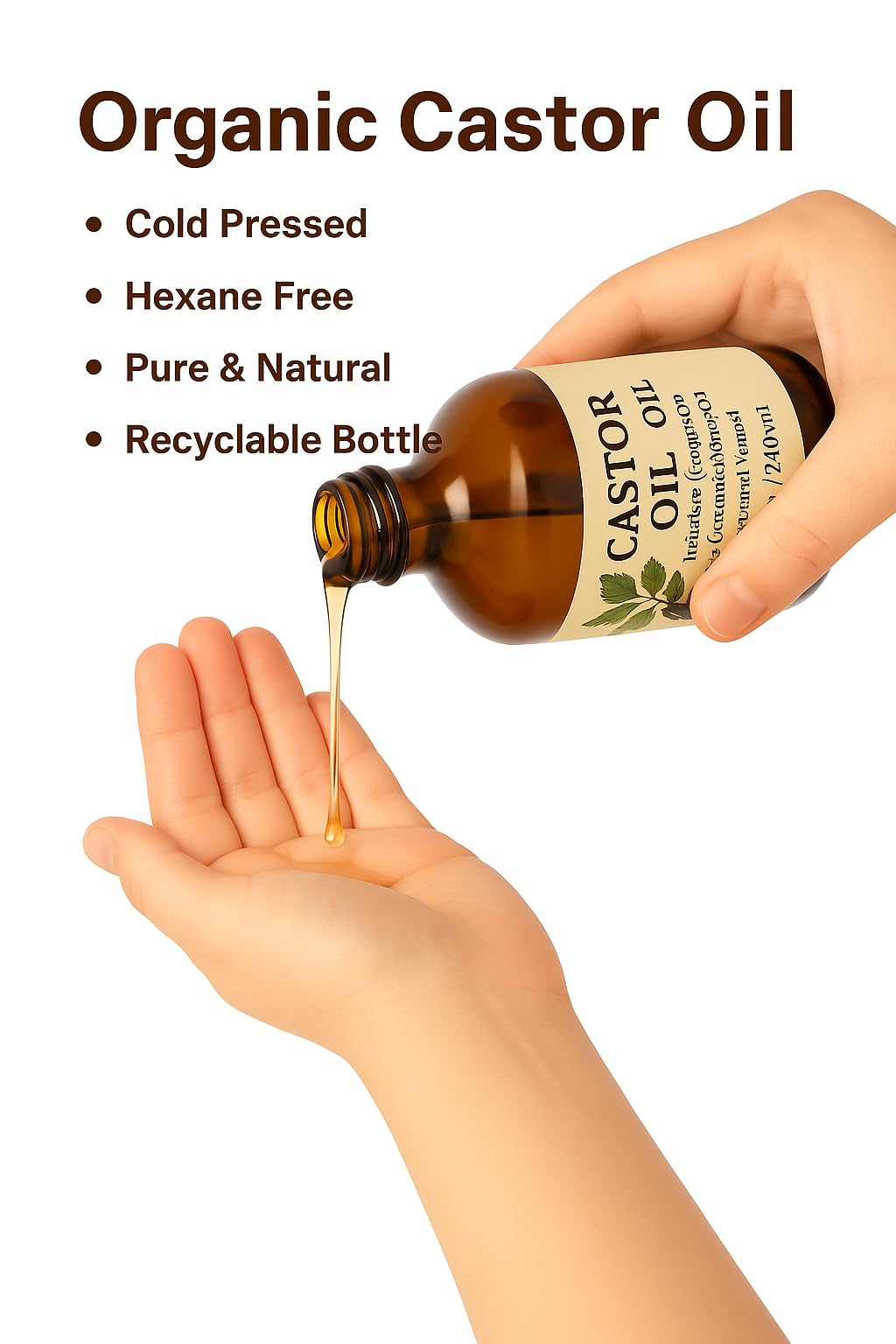 BESEFFIE Paquete de aceite de ricino orgánico - Kit de paquete de aceite de ricino para ombligo, algodón para desintoxicar el estómago, el hígado, el cuello, el abdomen y la cintura - Orgánico, prensa